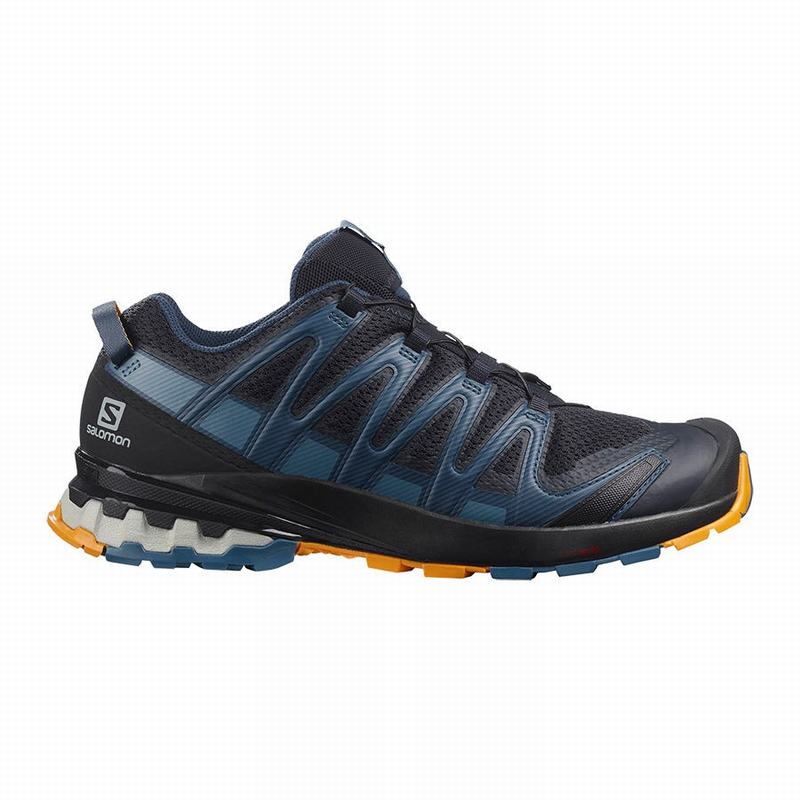 Chaussures De Randonnée Salomon Homme Bleu Marine / Bleu - Salomon XA PRO 3D V8 - France (8514-TQVNO